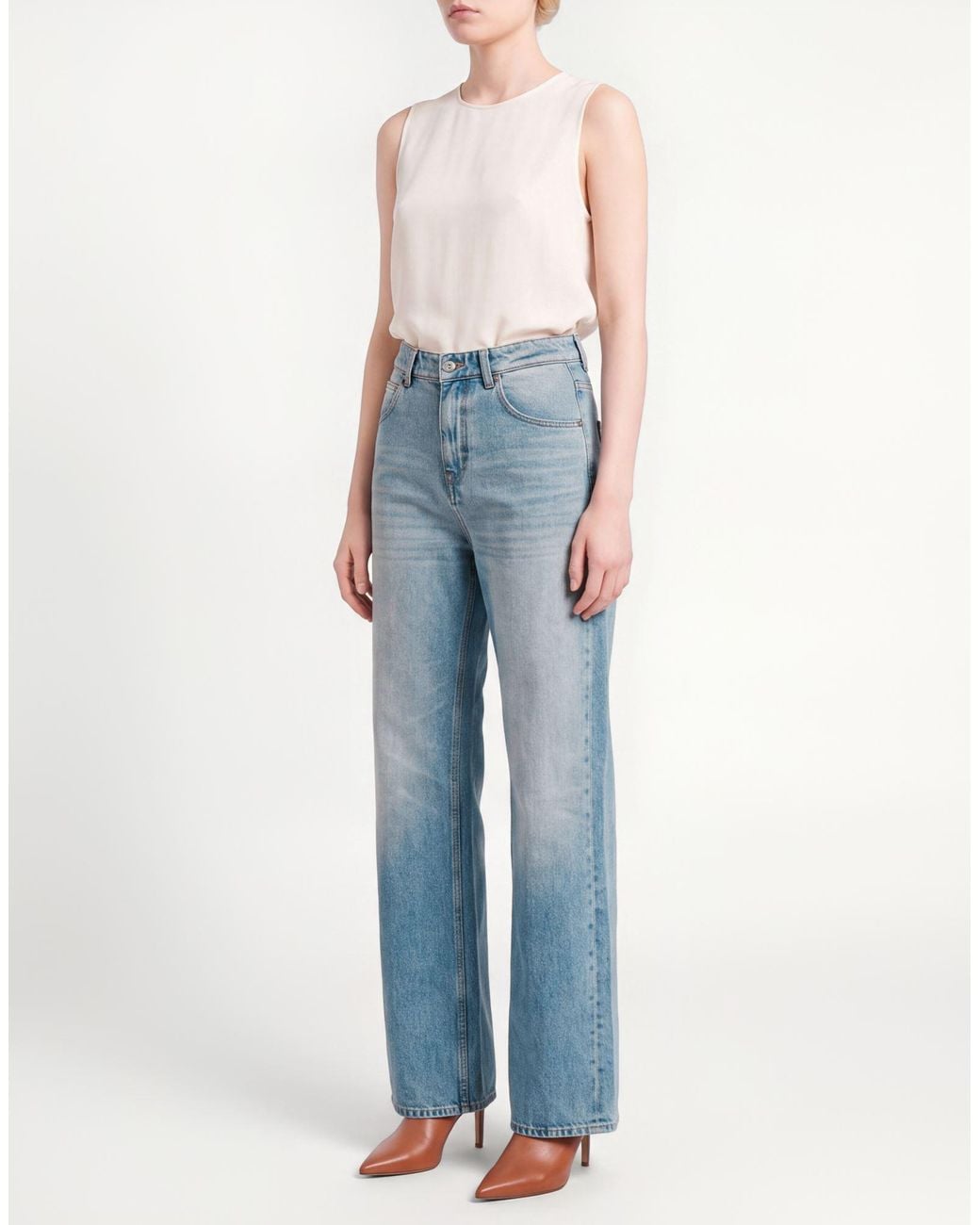Victoria Beckham Blue Jeans Cotton