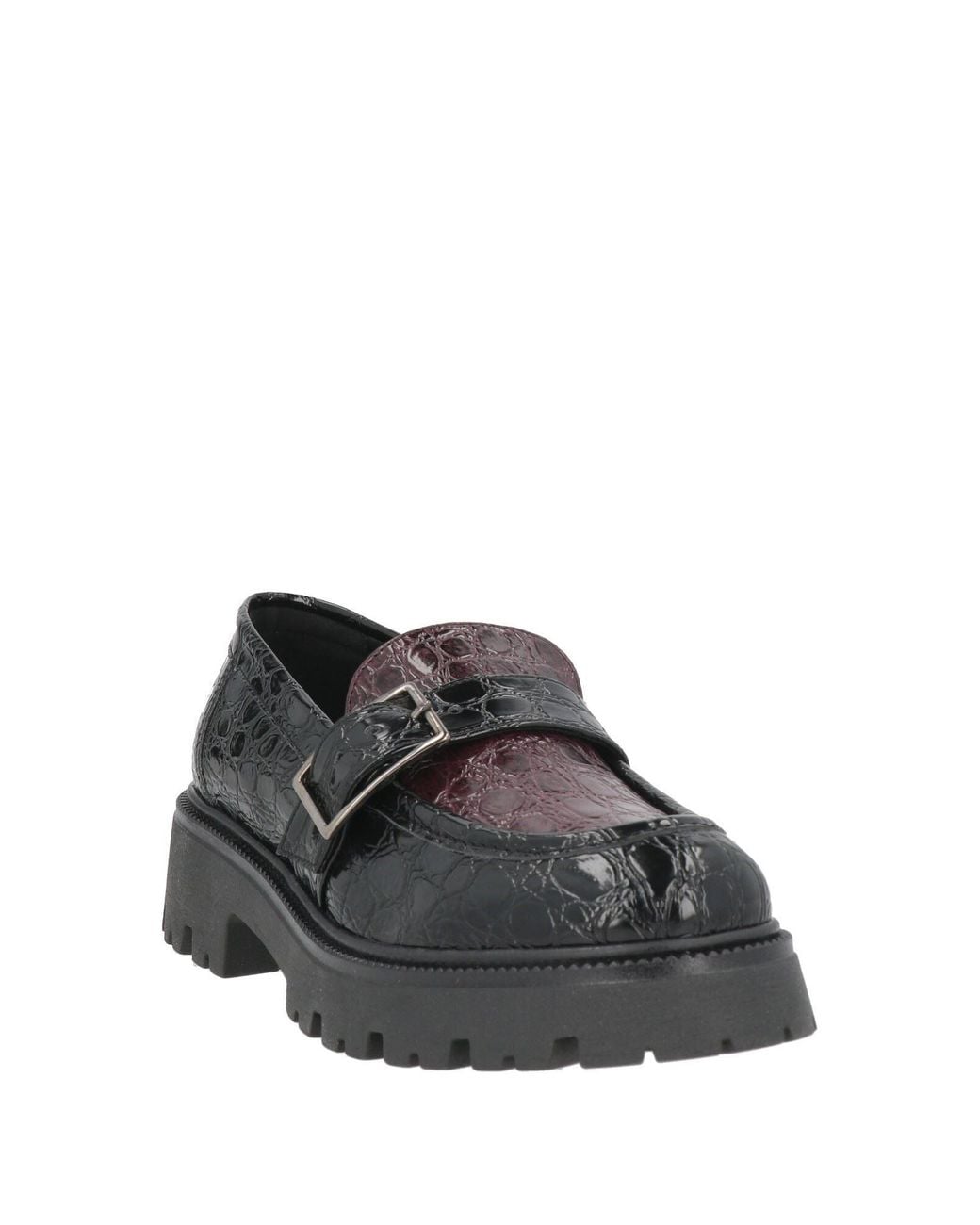 Nila & Nila Gray Loafers Synthetic Material