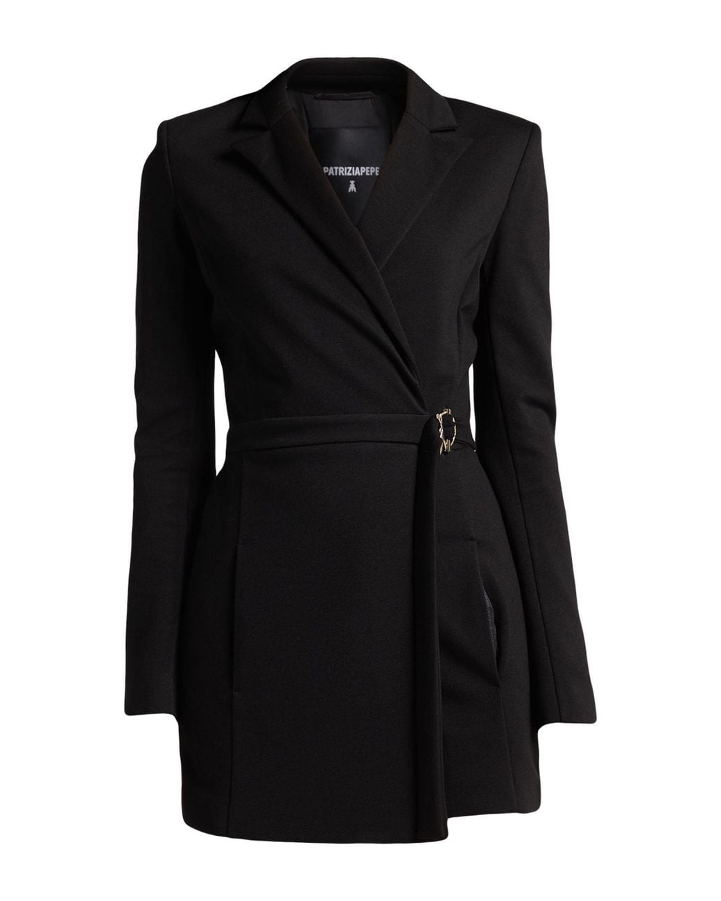 Patrizia Pepe Black Playsuit Viscose, Polyamide, Elastane
