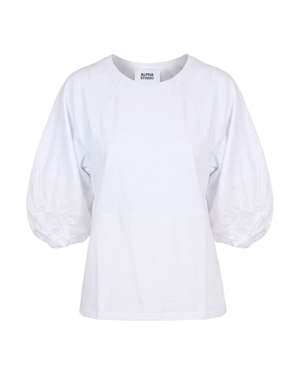 Alpha Studio White T-Shirts