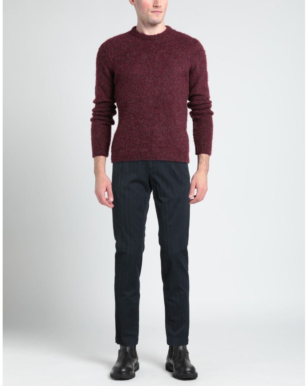 BRO-SHIP Blue Midnight Pants Cotton, Elastane for men