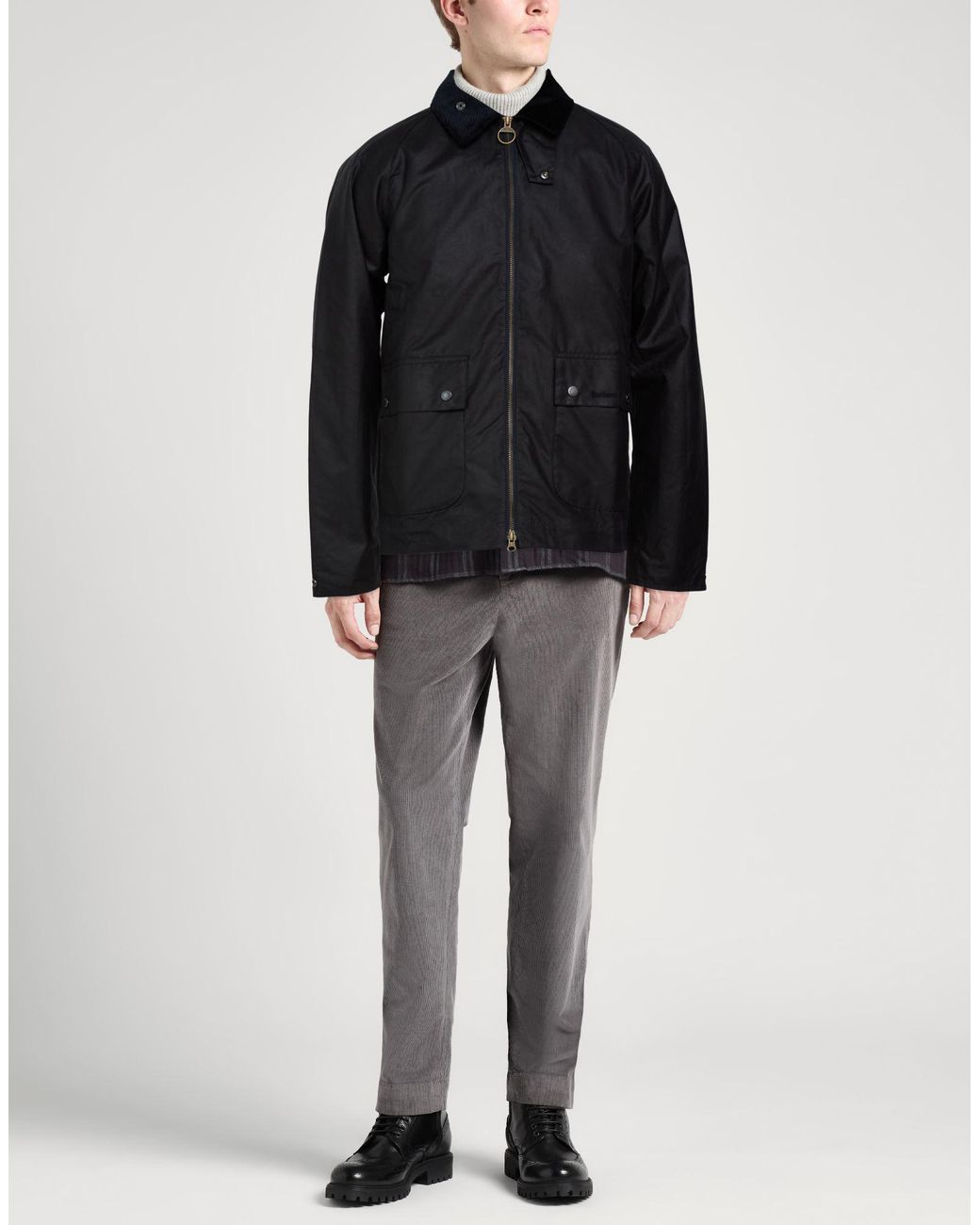 Barbour Black Midnight Jacket Cotton for men