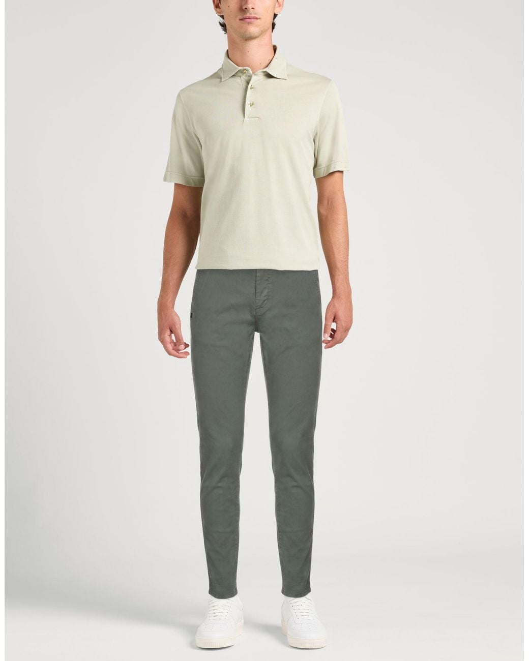 Daniele Alessandrini Gray Trouser for men