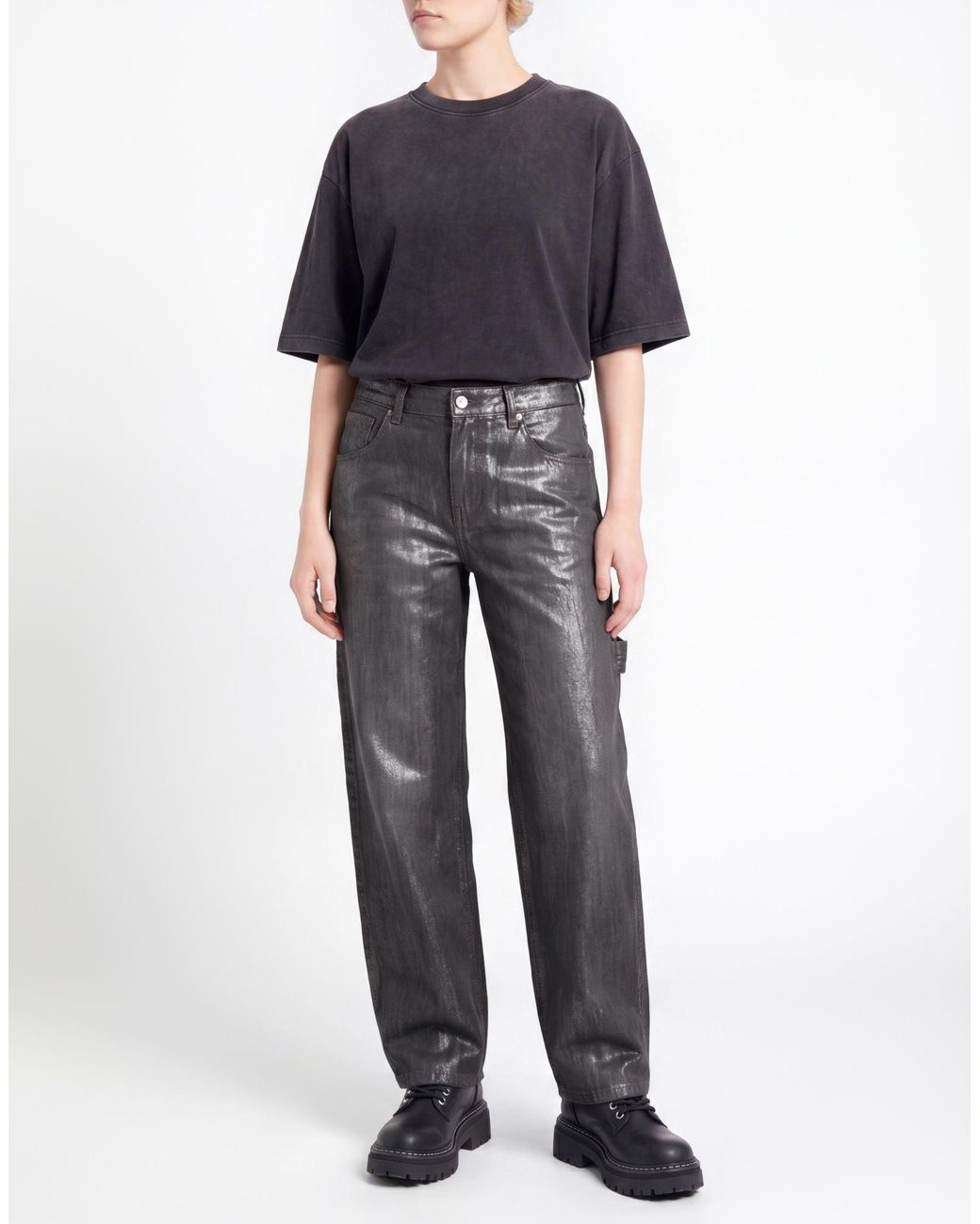 8pm Gray Jeans Cotton