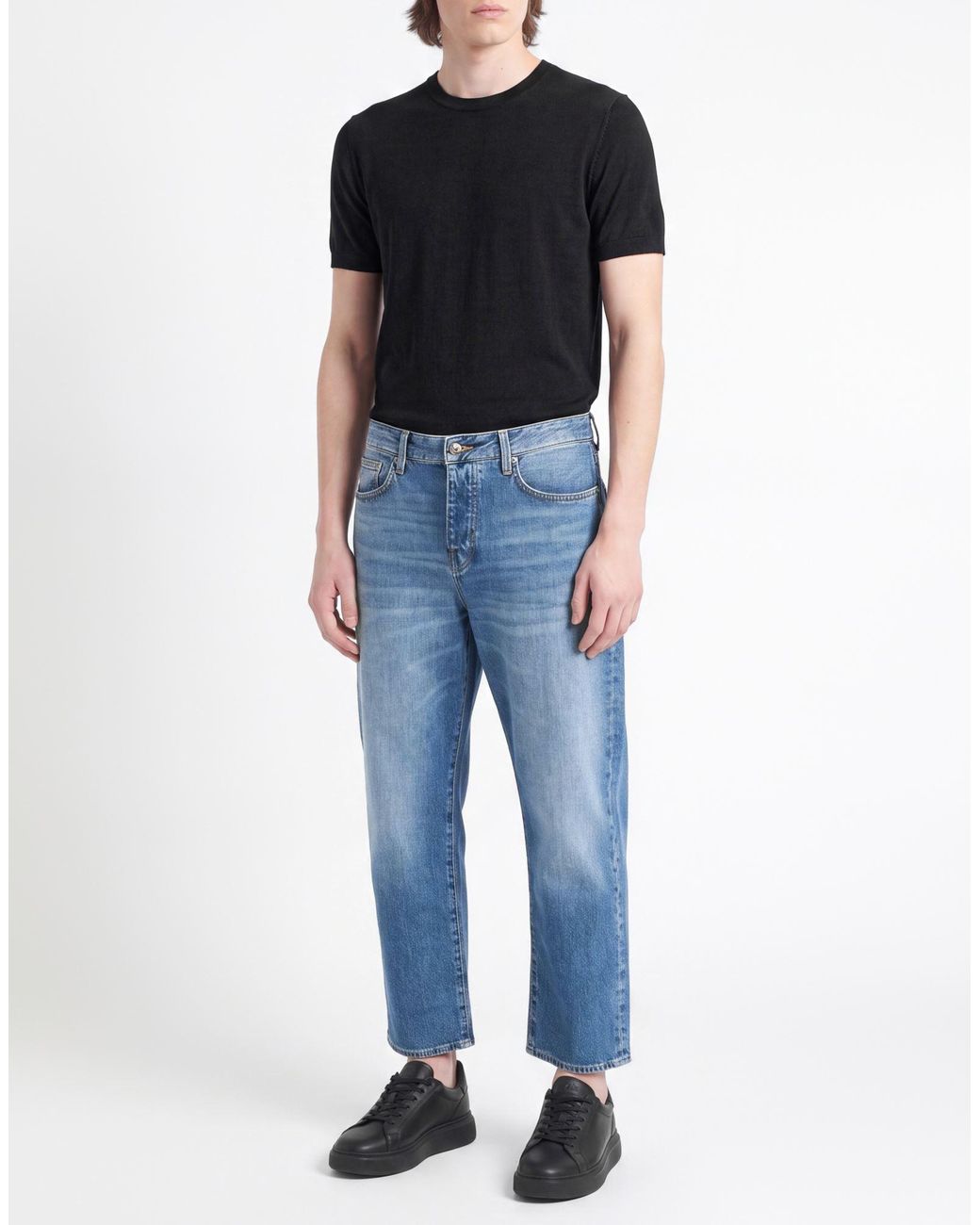ARMANI EXCHANGE Blue Jeans Cotton, Elastane for men