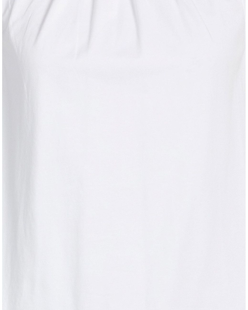 Alpha Studio White Top Cotton, Elastane