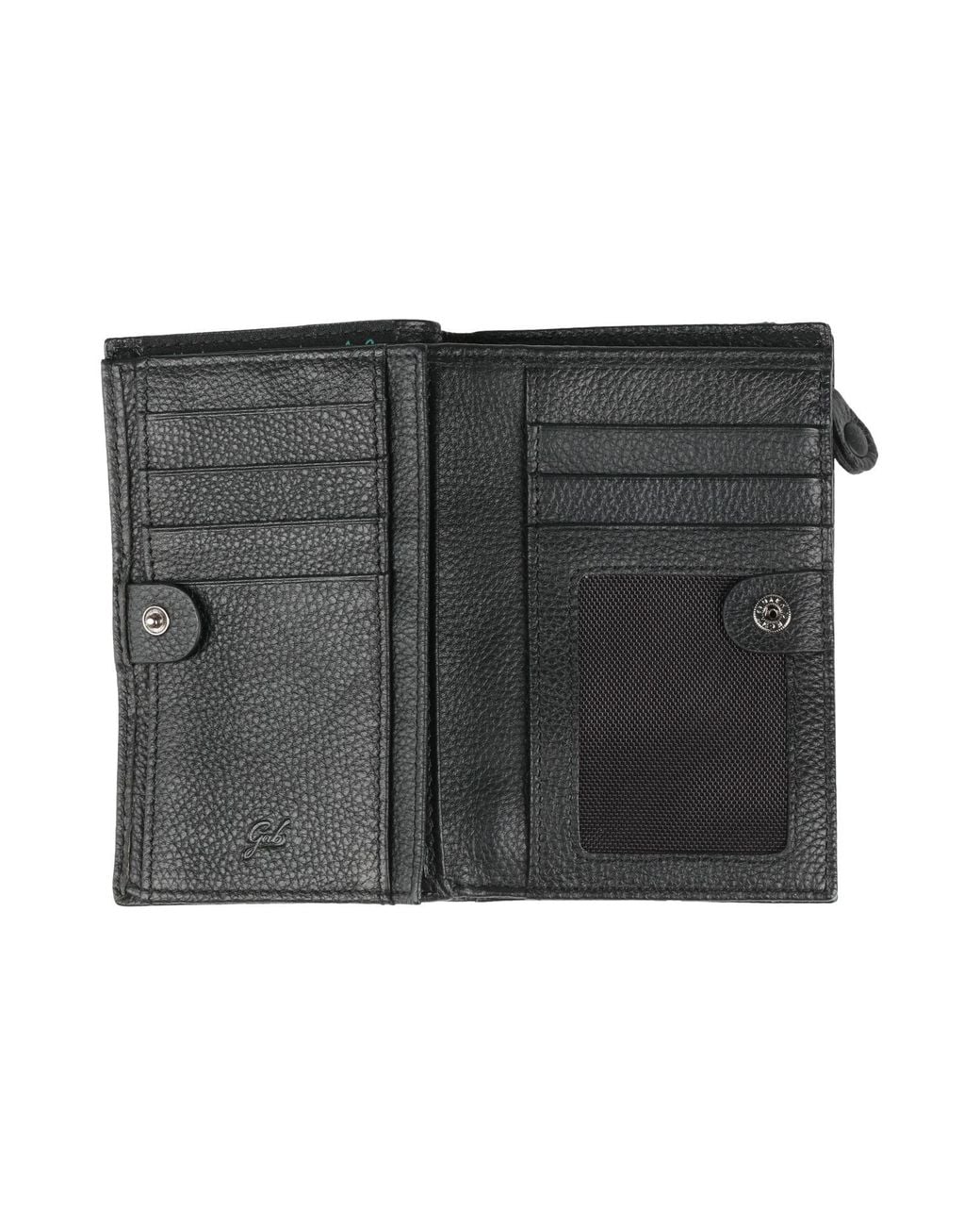 Gabs Black Wallet Calfskin