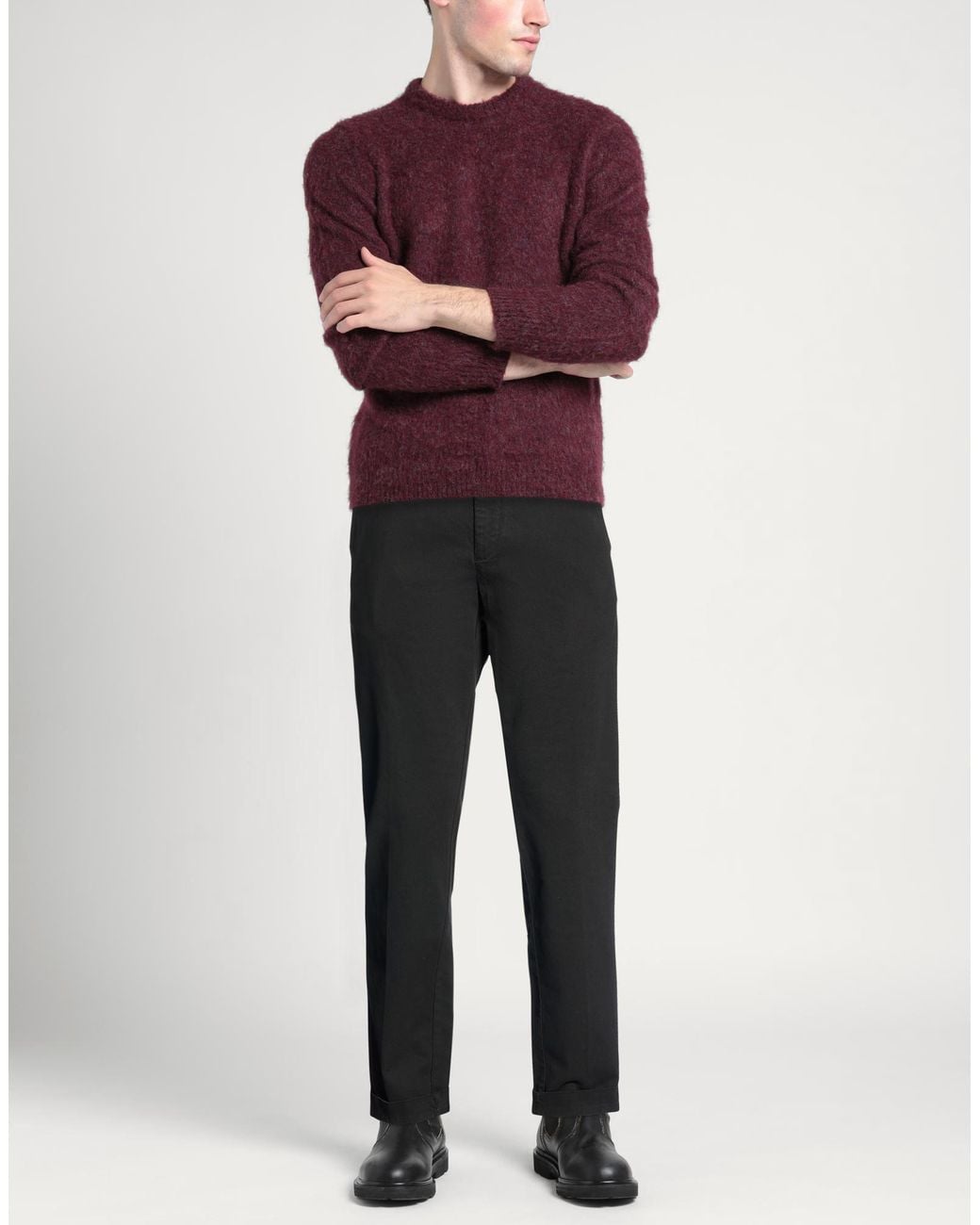40weft Black Trouser for men