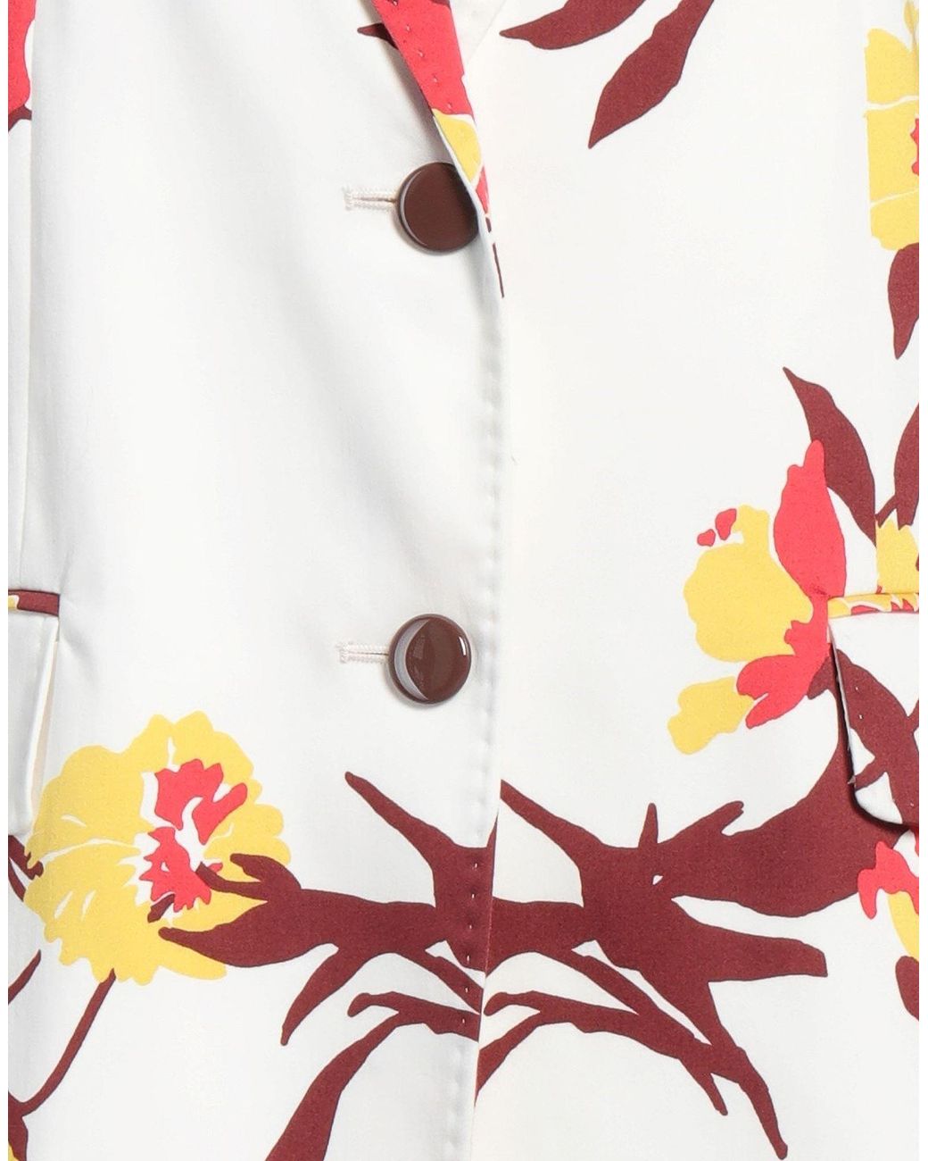 Max Mara White Blazer Cotton, Elastane