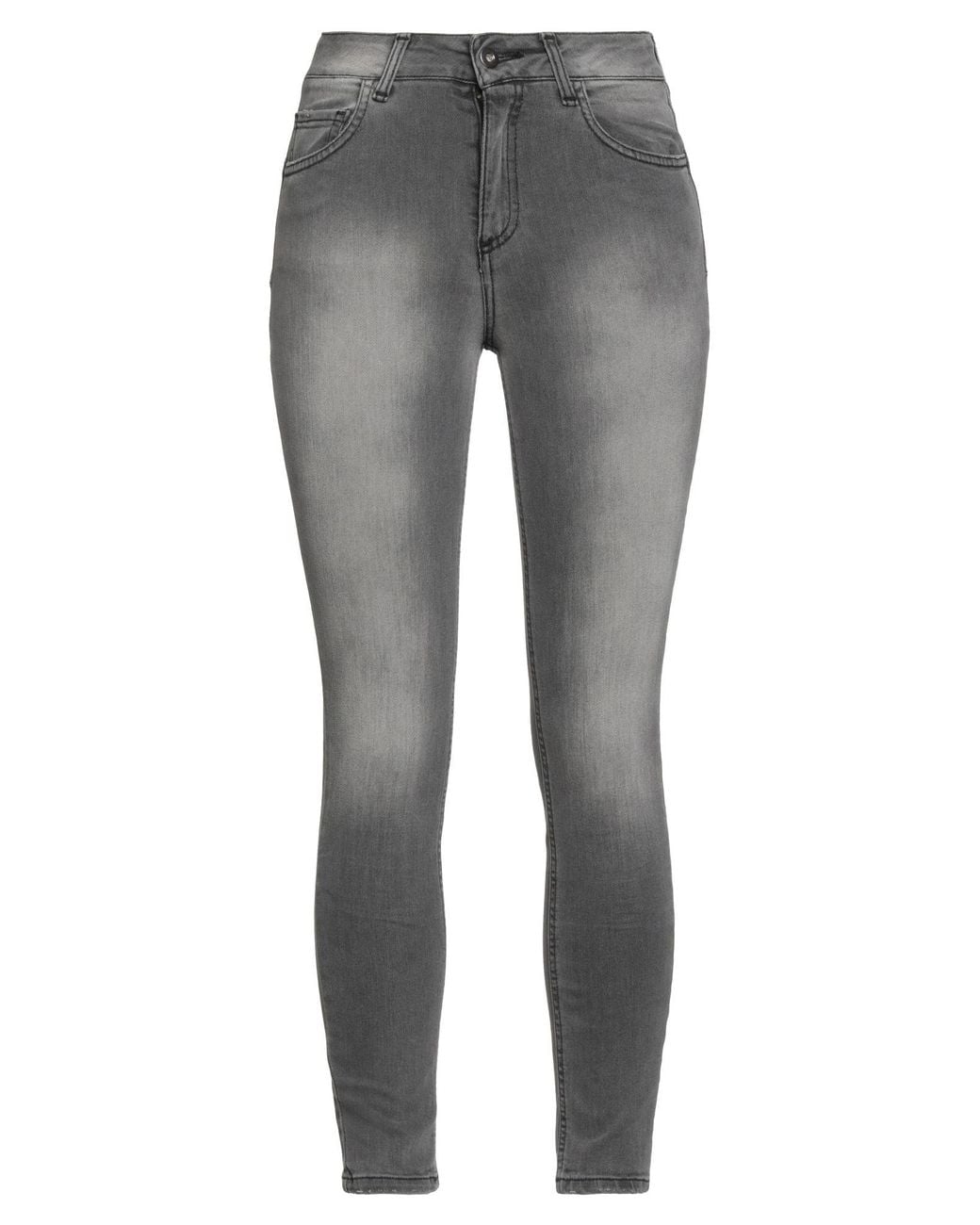 Sandro Ferrone Gray Jeans Cotton, Eco Polyester