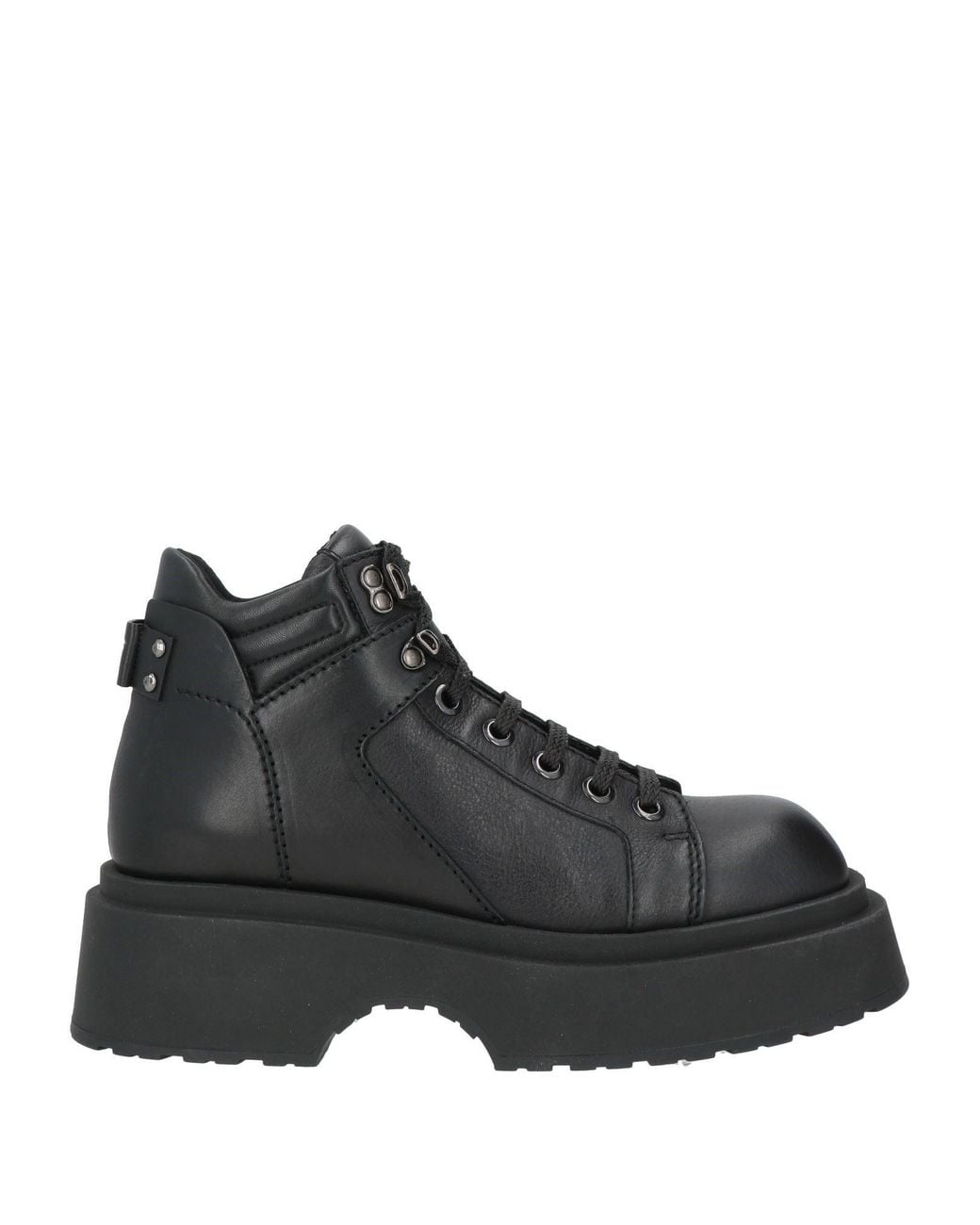 Emporio Armani Black Ankle Boots Cow Leather for men