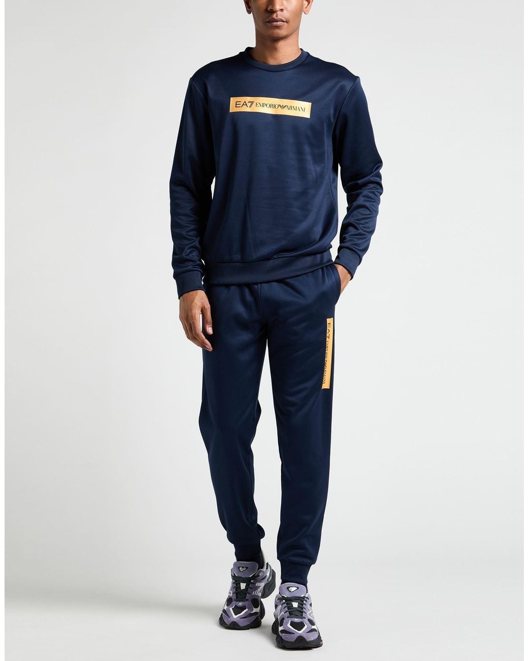EA7 Blue Tracksuits for men