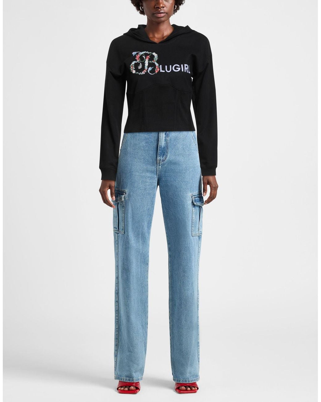 Blugirl Blumarine Black Sweatshirts
