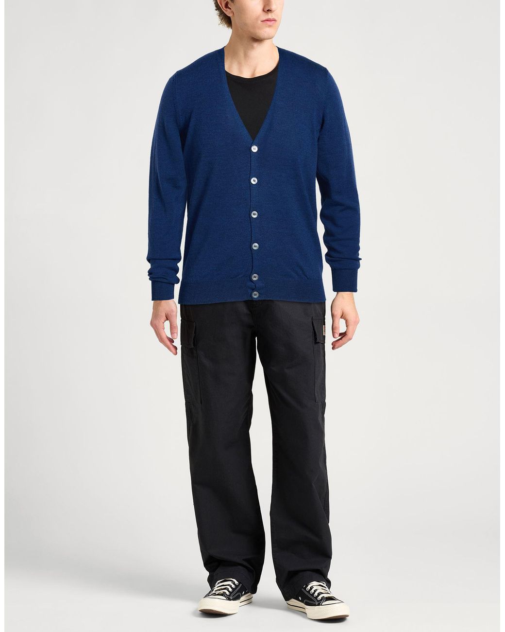 Gran Sasso Blue Cardigan for men