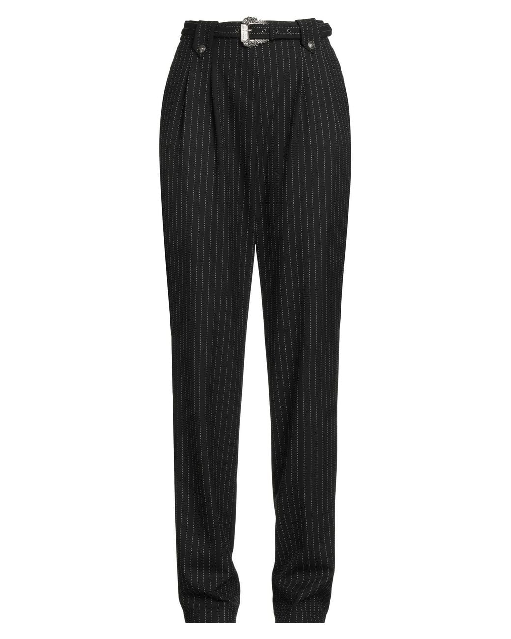 Versace Jeans Couture Black Pants Polyester, Viscose, Elastane