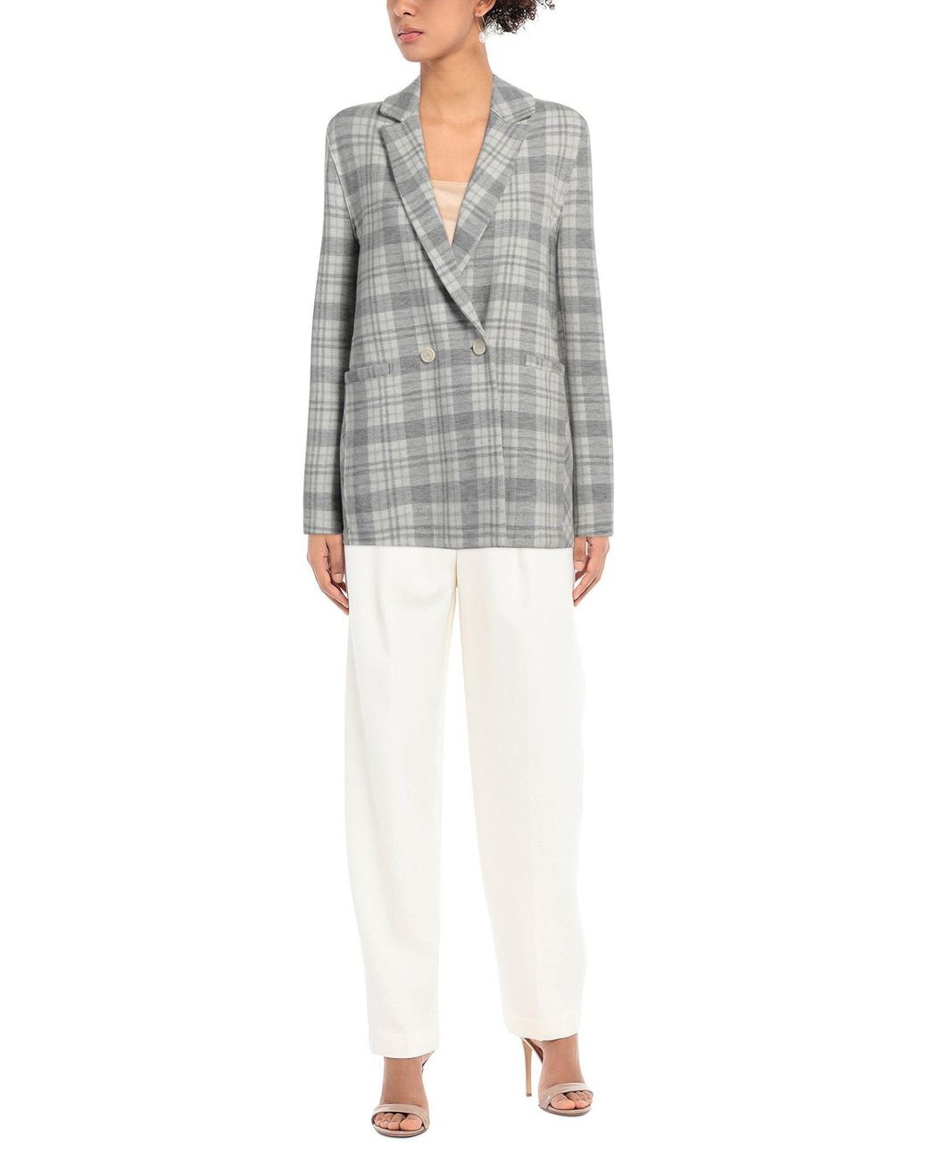 Harris Wharf London Gray Blazer Virgin Wool