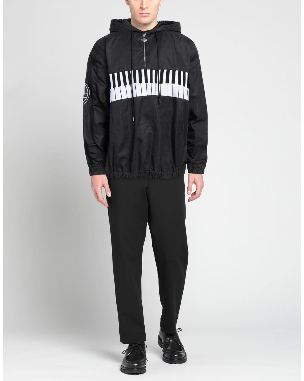 Just Don Black Jacket Polyester, Polyamide for men