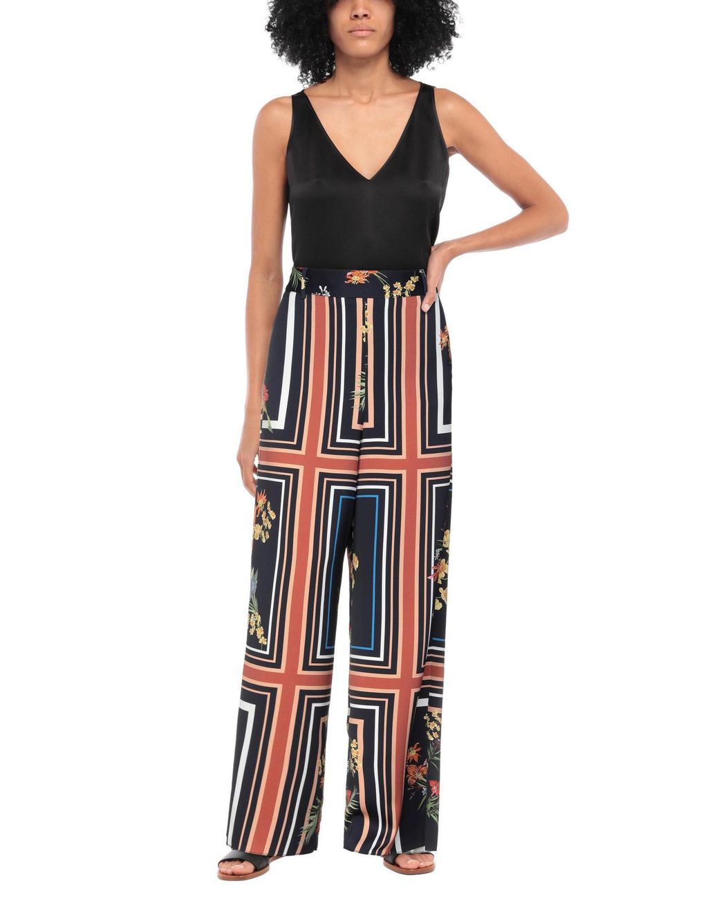 Marella Red Pants Polyester