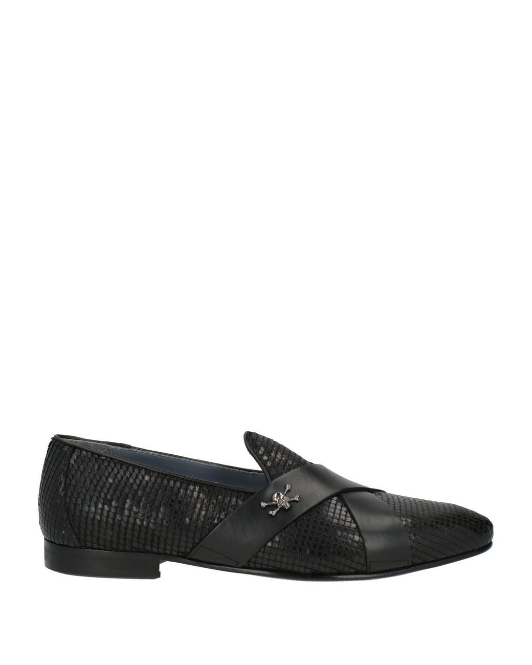 MICH SIMON Black Loafers Leather for men