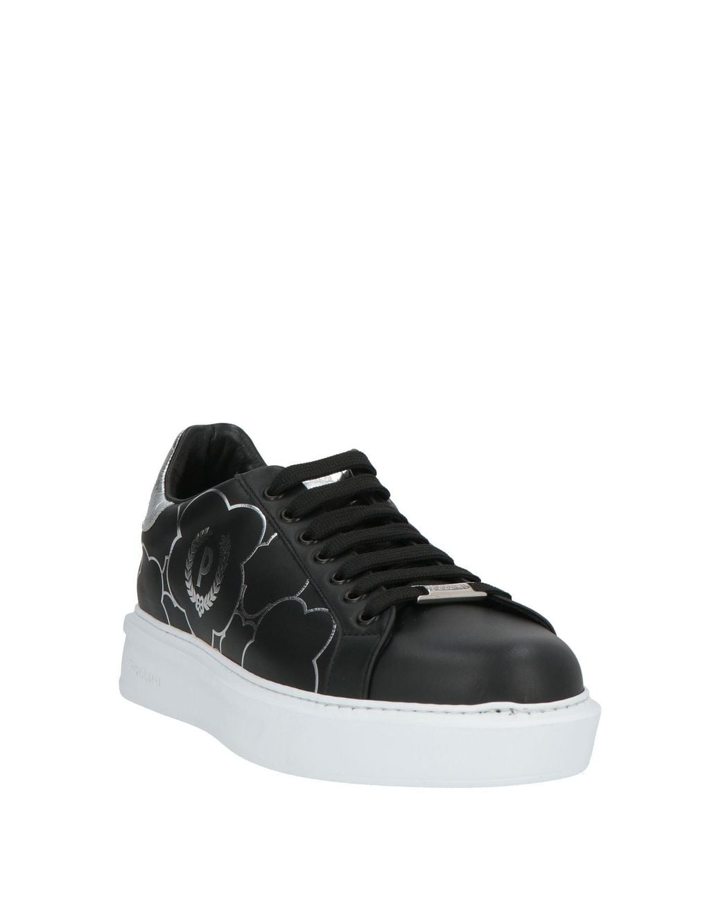 Pollini Black Sneakers Leather