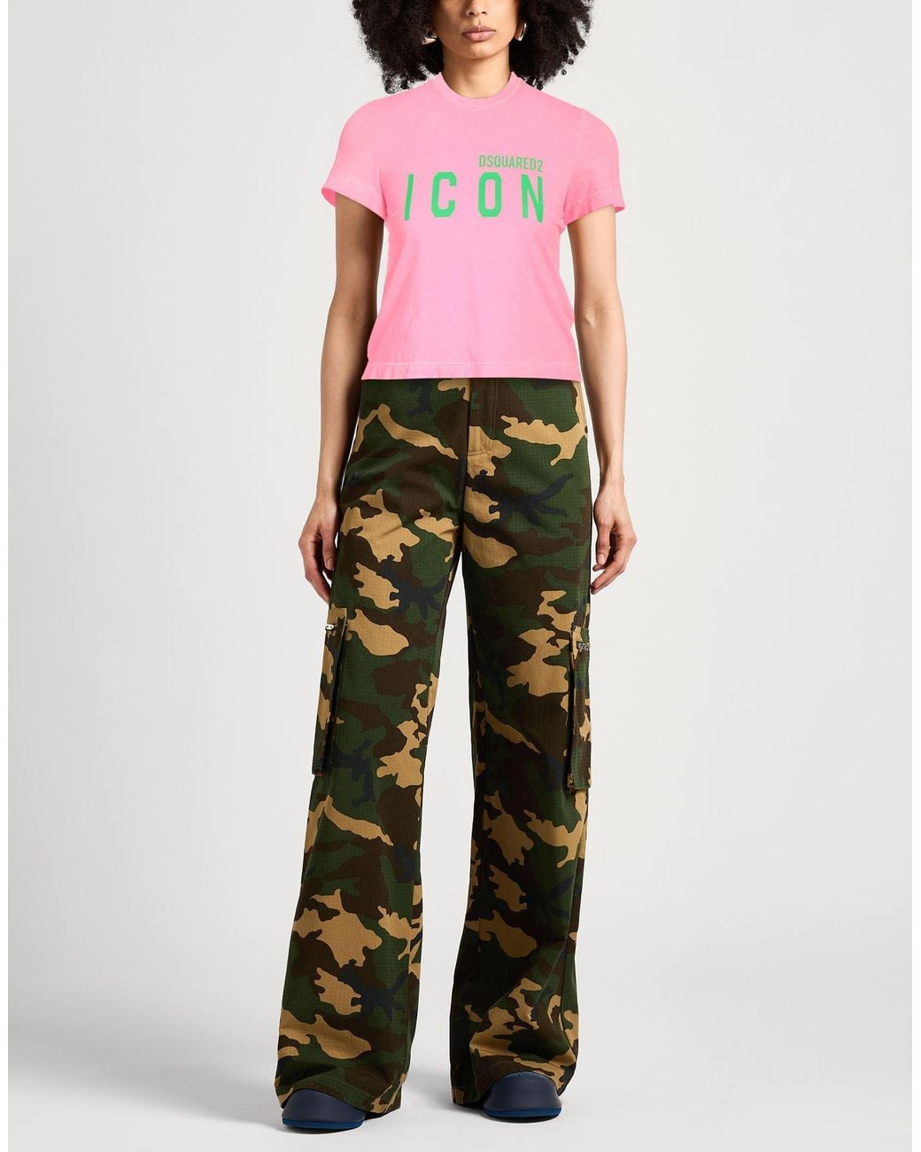 DSquared² Pink T-Shirt Cotton, Elastane