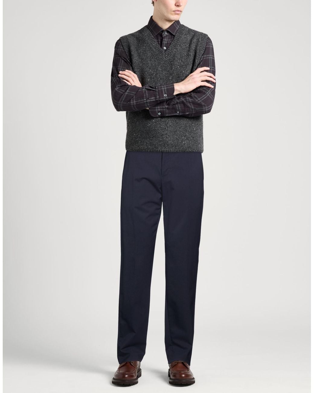 PT Torino Blue Midnight Pants Virgin Wool, Polyamide, Elastane for men