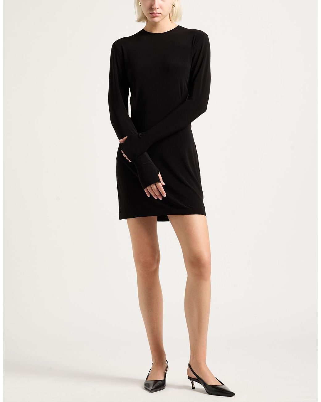 Norma Kamali Black Mini Dress
