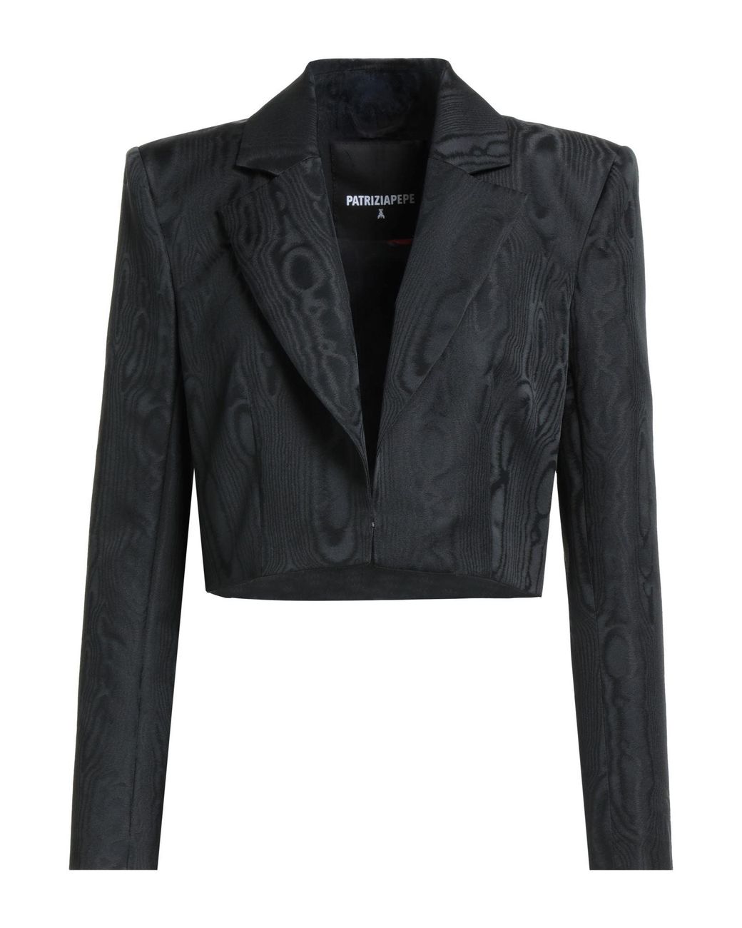 Patrizia Pepe Black Blazer Polyester