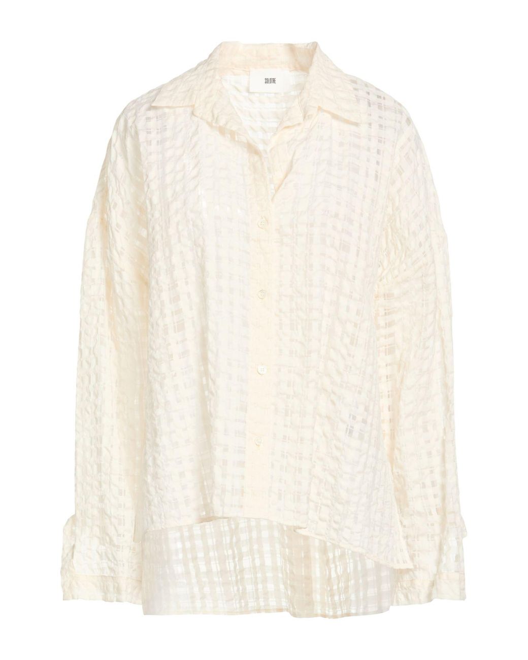 SOLOTRE White Shirt Cotton, Polyamide