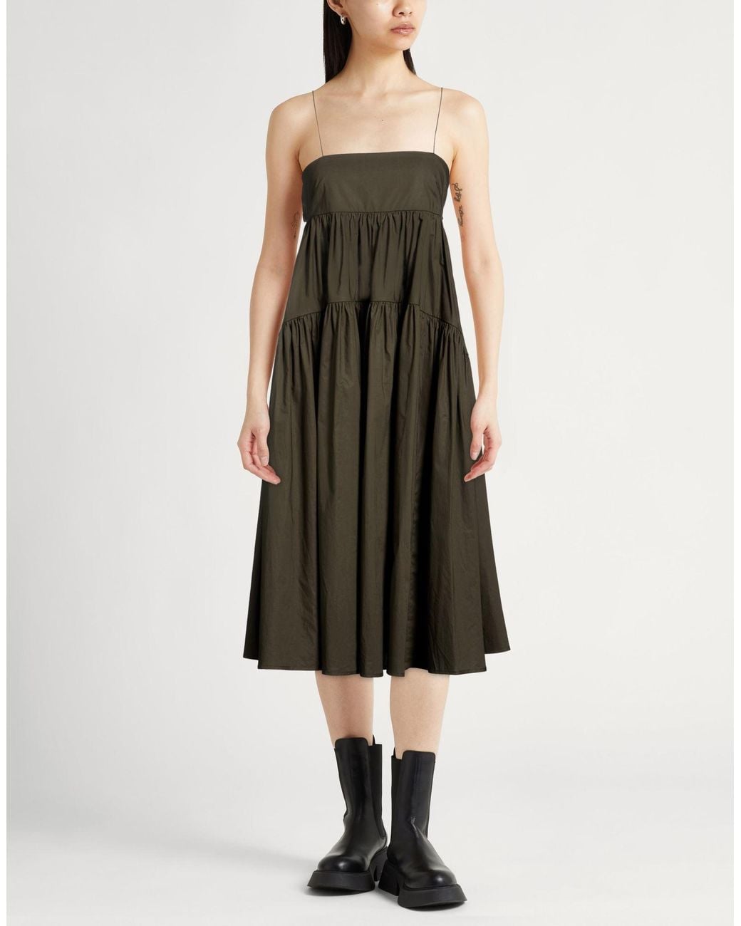 CECILIE BAHNSEN Multicolor Midi Dress