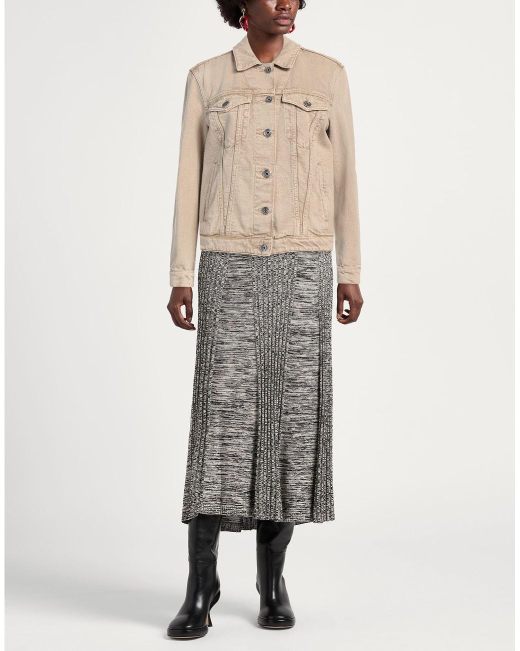 Eleventy Natural Sand Denim Outerwear Cotton