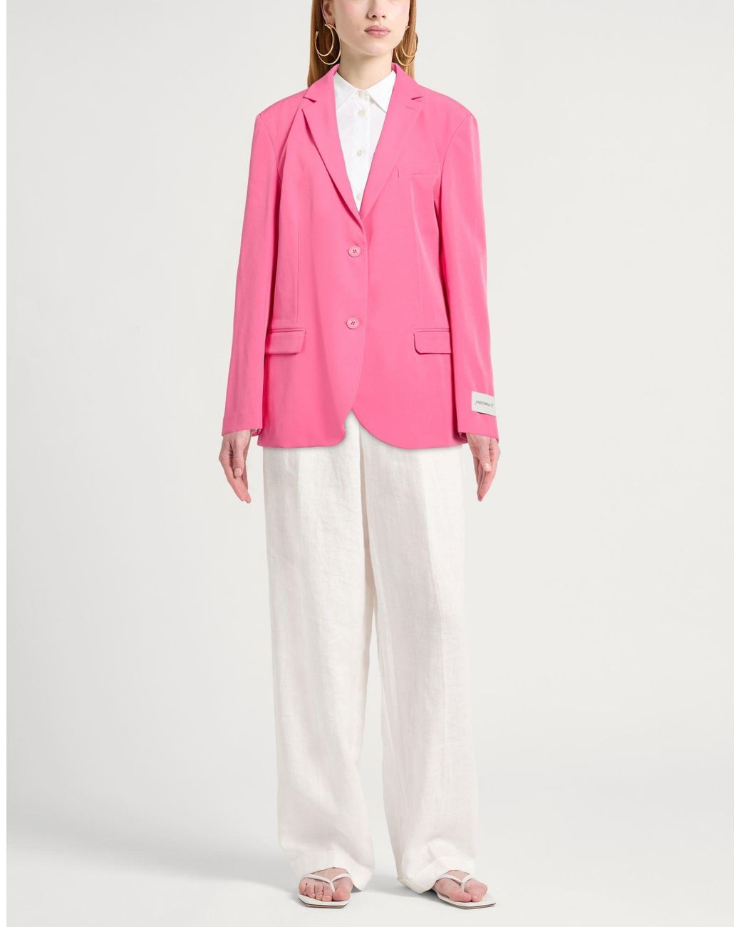 hinnominate Pink Blazer Polyester, Elastane