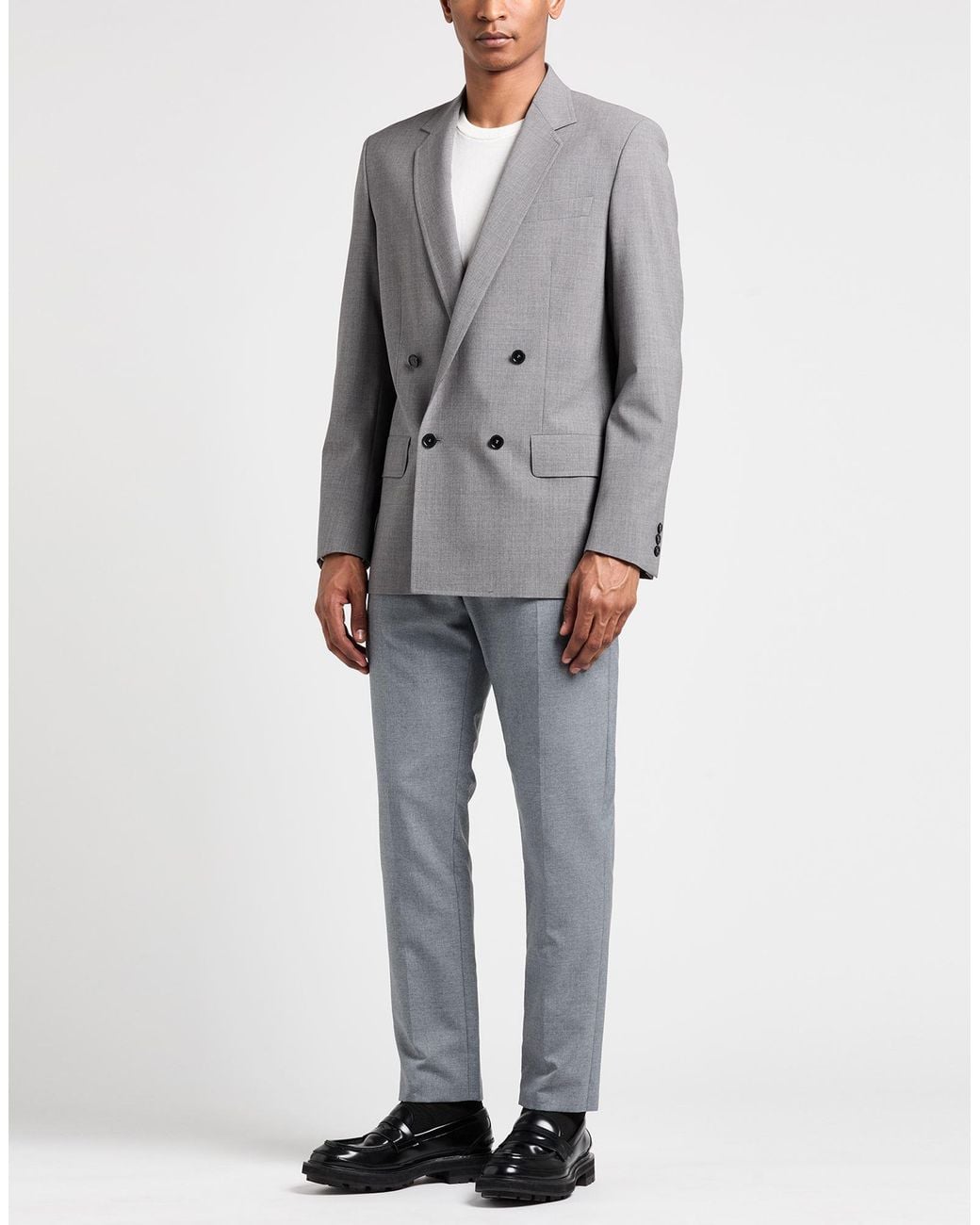 MSGM Gray Blazer Virgin Wool, Elastane for men
