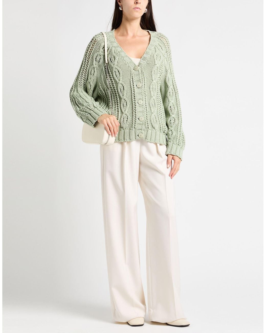 Alberta Ferretti Green Cardigan