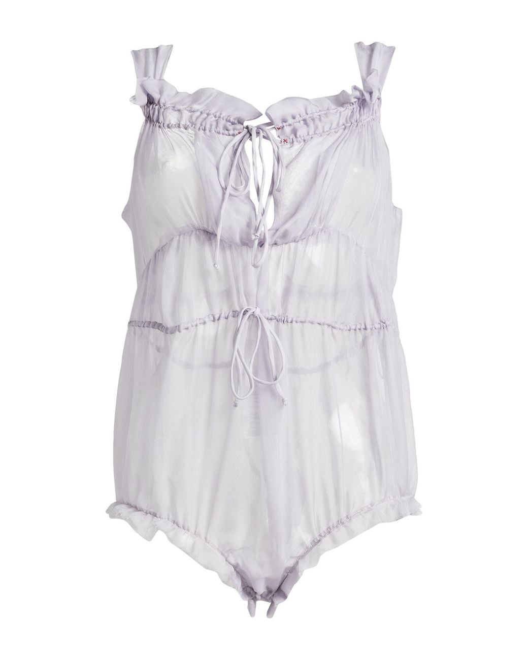 Maison Margiela White Lingerie Bodysuit