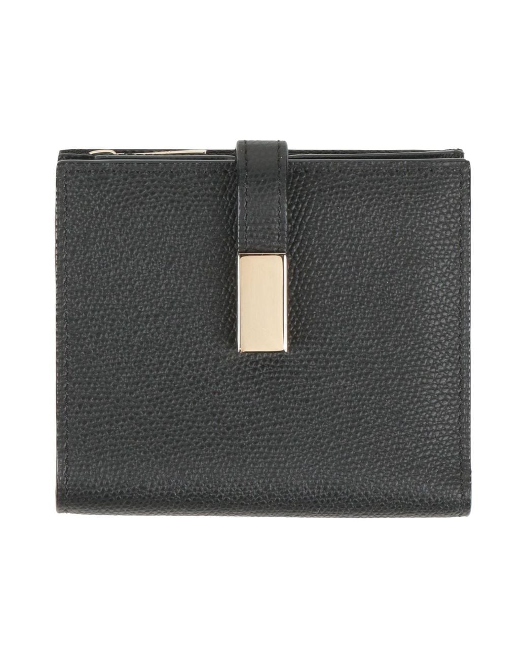 Valextra Black Wallet Calfskin
