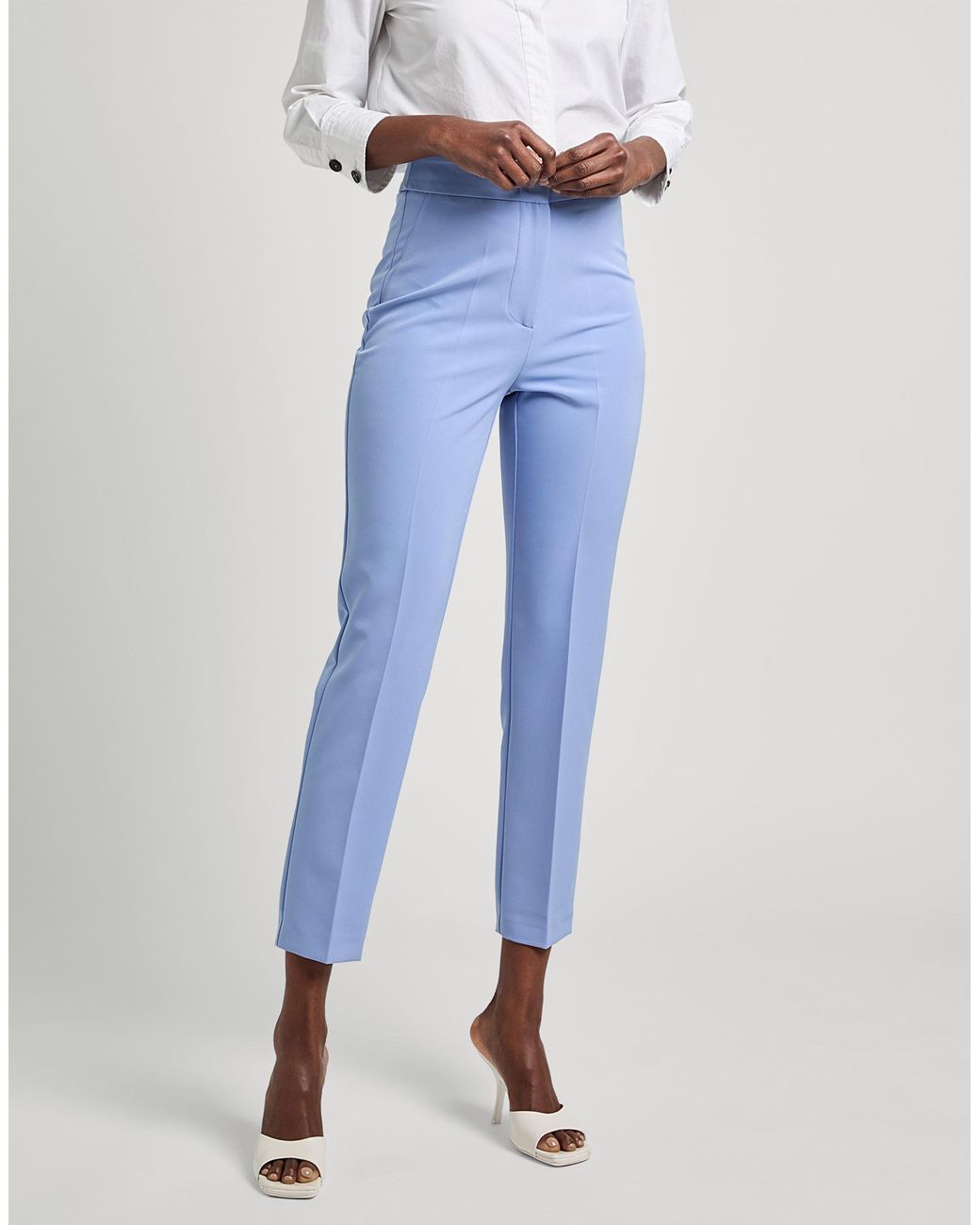 SILENCE LIMITED Blue Pants Pes, Elastane
