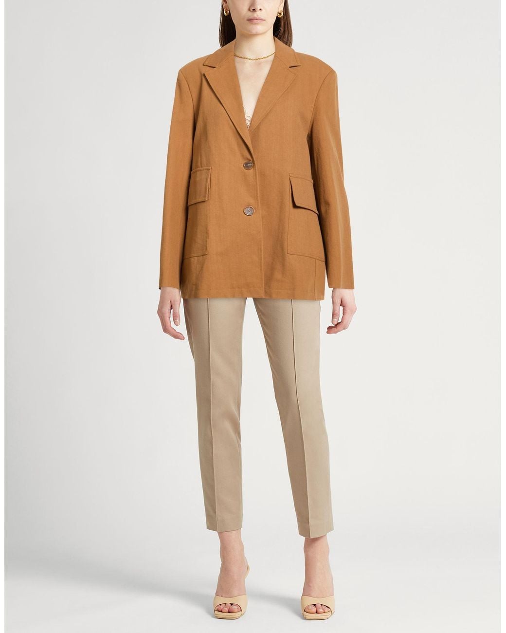 Erika Cavallini Semi Couture Brown Blazers