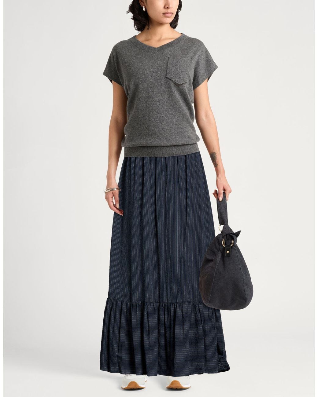 Aspesi Blue Maxi Skirt