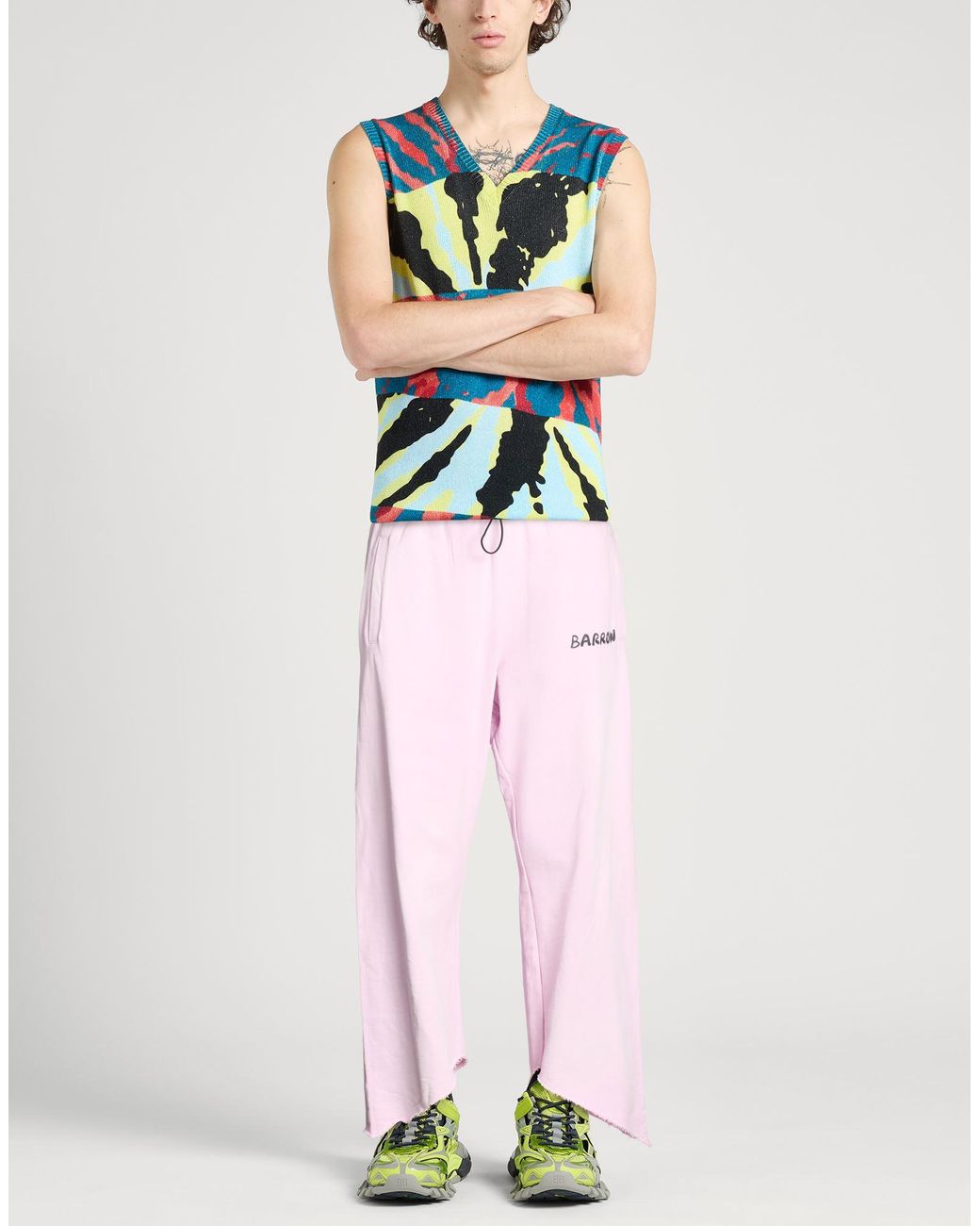 Barrow Pink Light Pants Cotton for men