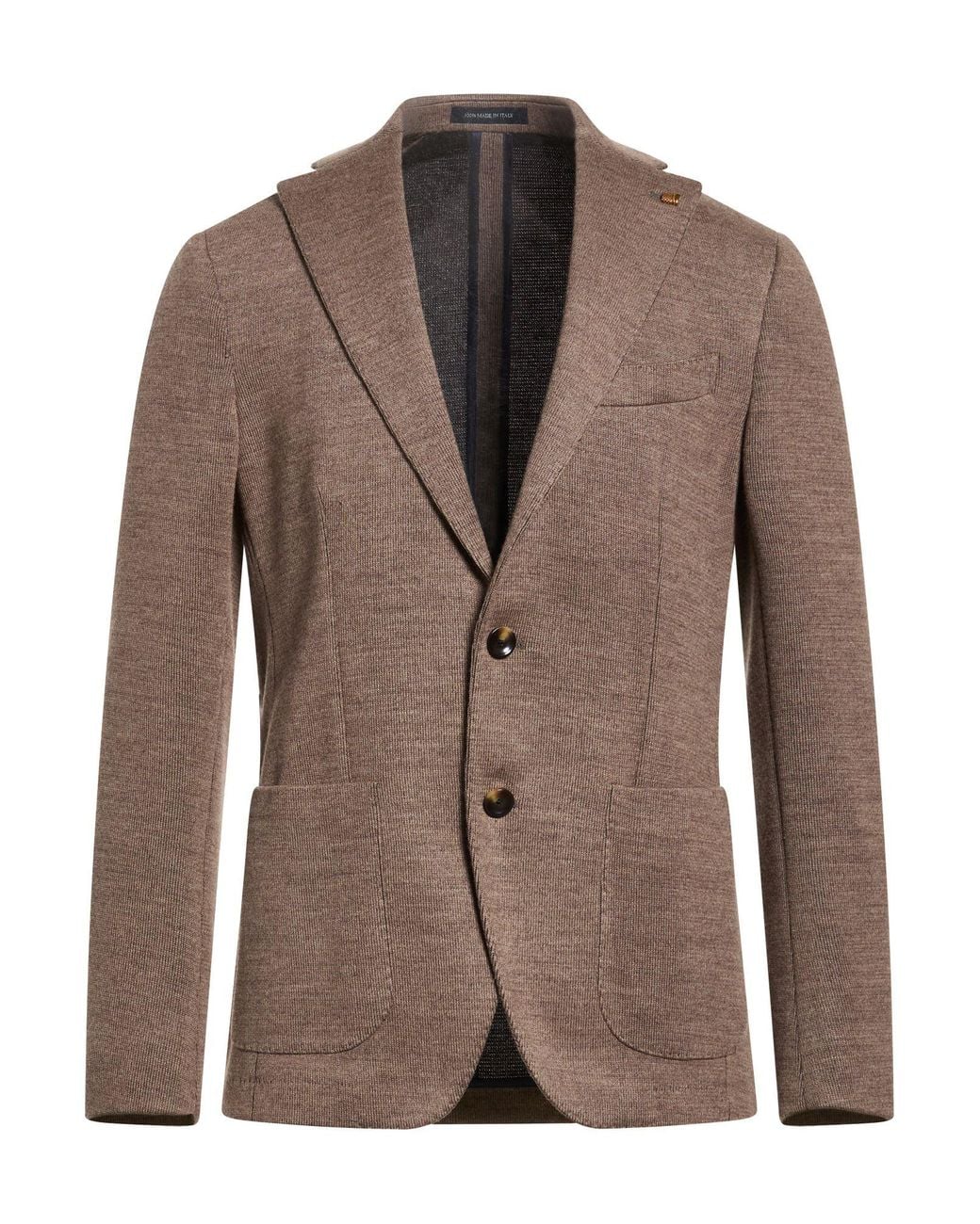 Sartoria Latorre Brown Light Blazer Polyester, Virgin Wool, Acrylic for men