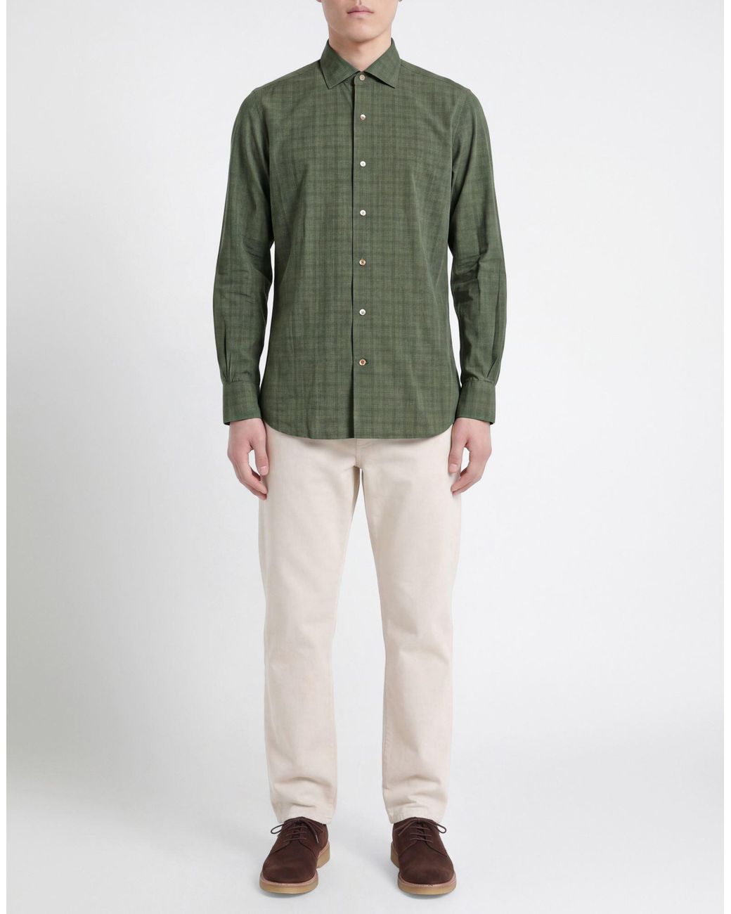 Camisa Mazzarelli de hombre de color Green