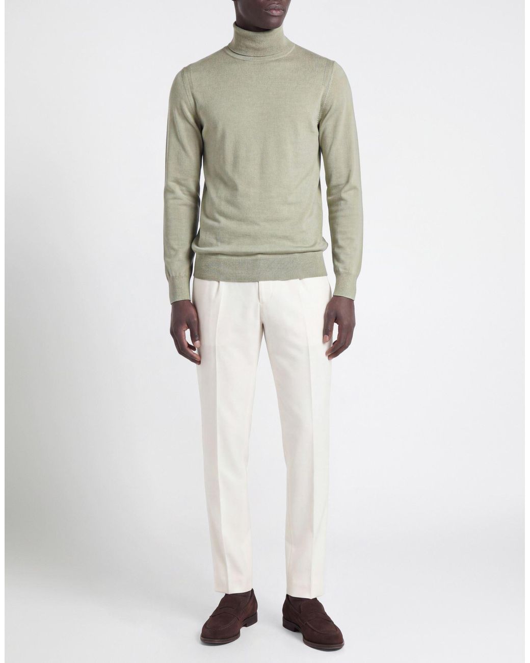 Paolo Pecora Green Turtlenecks for men