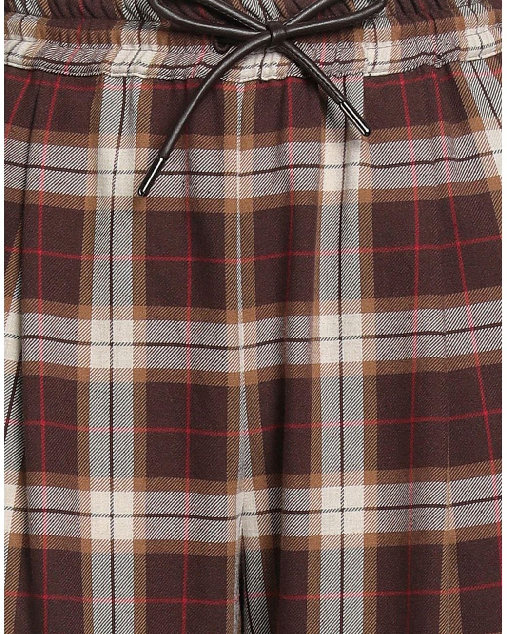 Pinko Brown Pants Cotton, Polyester, Polyurethane, Viscose