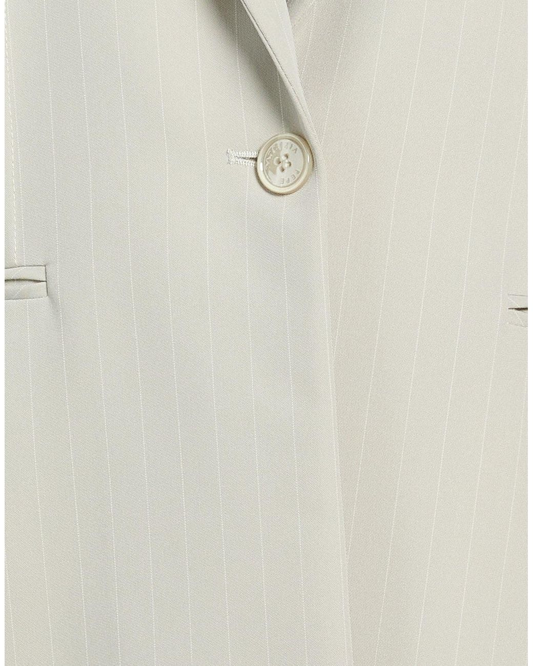 Patrizia Pepe Gray Blazer Polyester, Viscose, Elastane