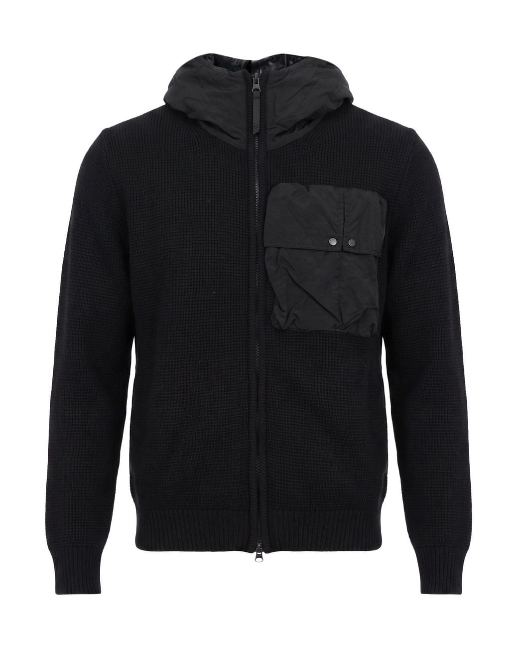 C P Company Blue Cardigan Wool, Polyamide for men