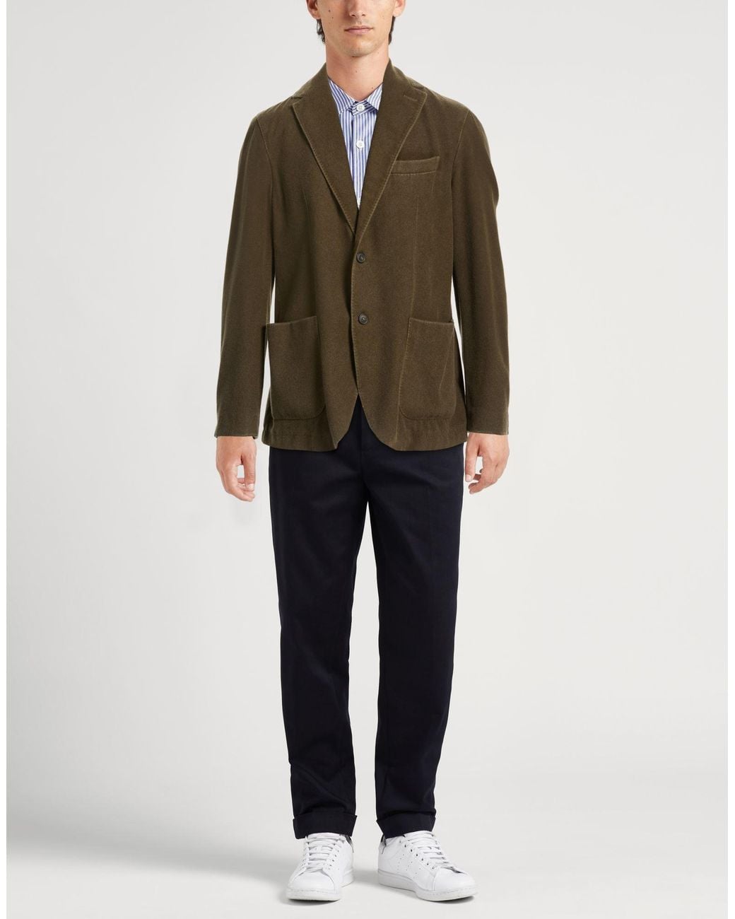 Circolo 1901 Green Military Blazer Virgin Wool, Polyamide for men