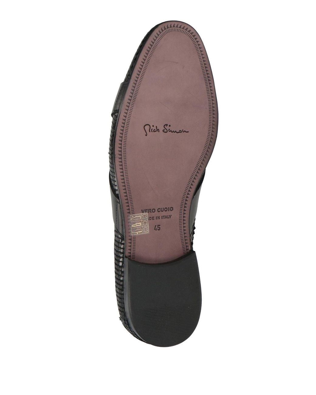 MICH SIMON Black Loafers Leather for men