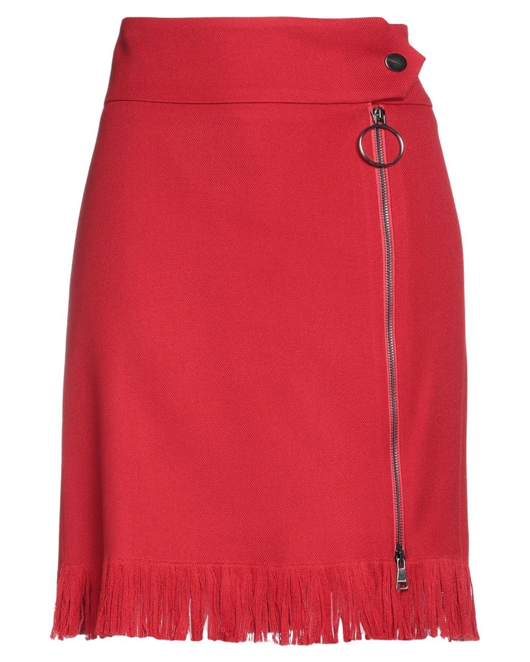 Beatrice B. Red Mini Skirt