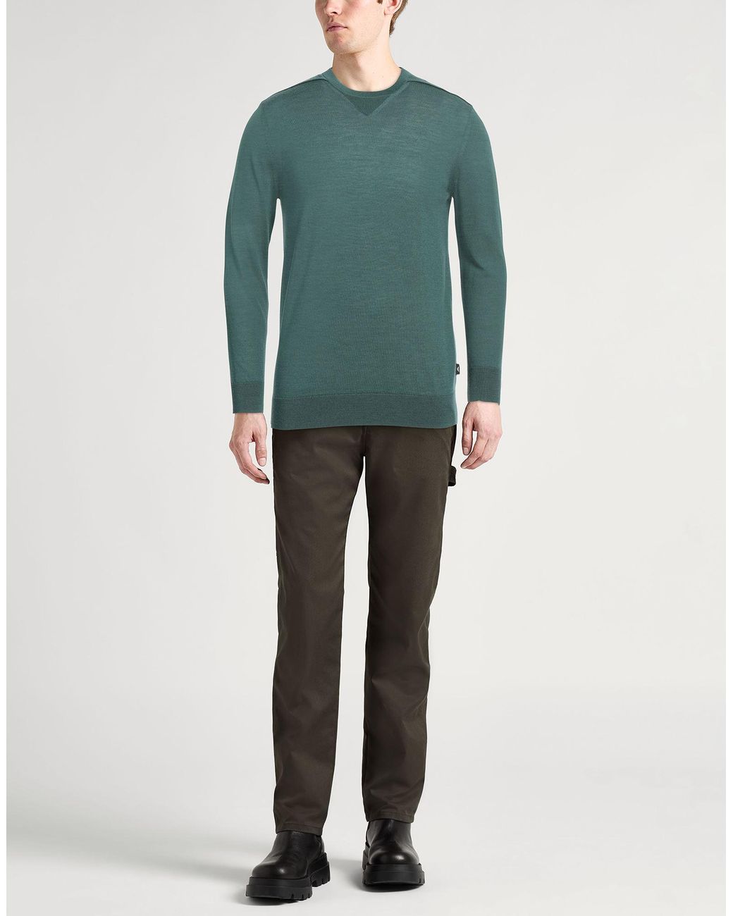 Emporio Armani Green Jumper for men